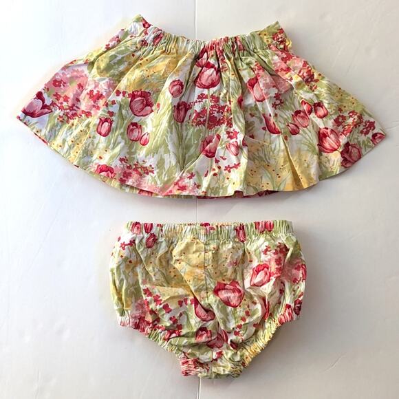 Hartstrings Skirt Girls Sz 18m Tulip Floral Spring - Picture 3 of 4